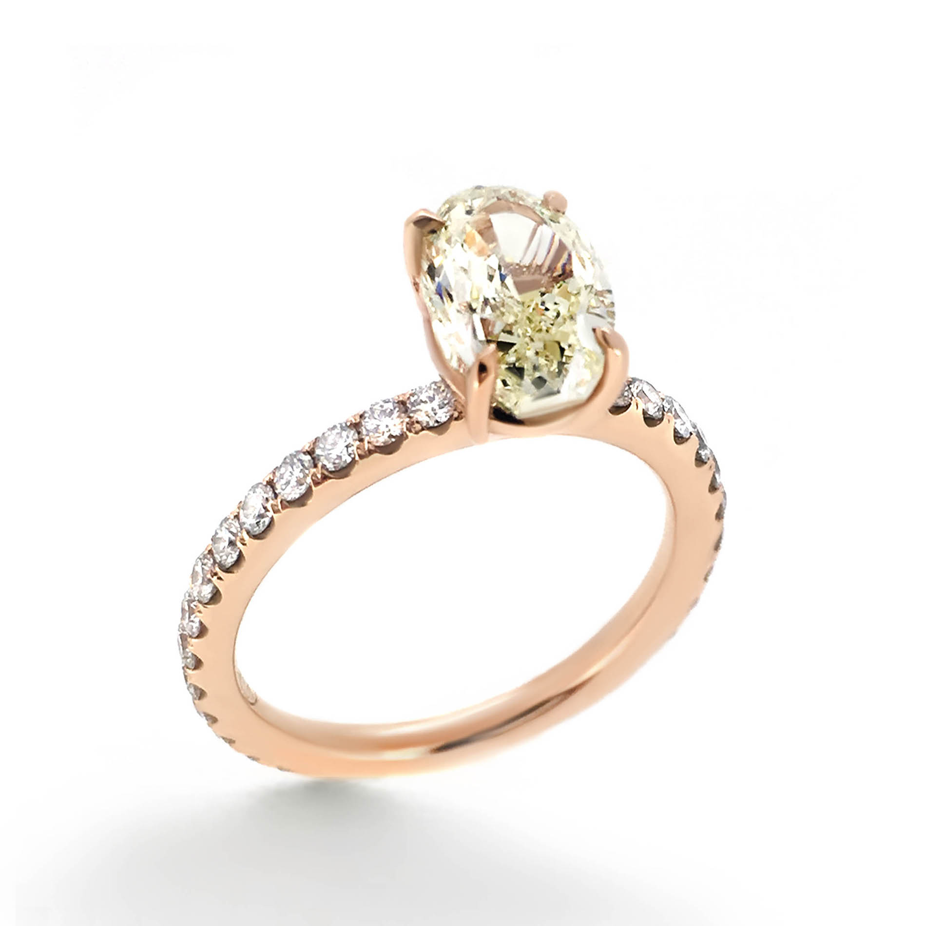 Yellow Diamond Engagement Ring - Haywards of Hong Kong