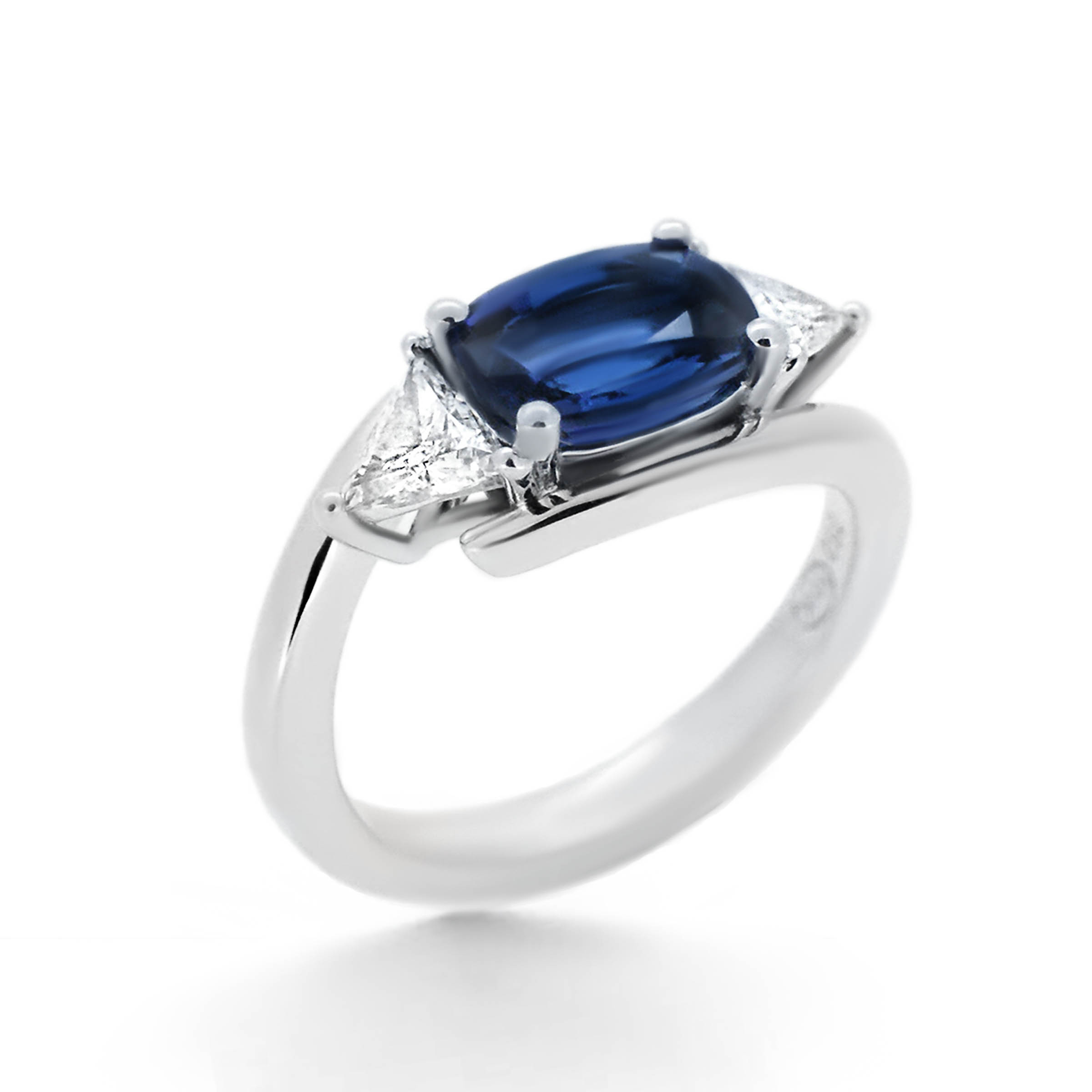 Sapphire and Diamond Engagement Ring 