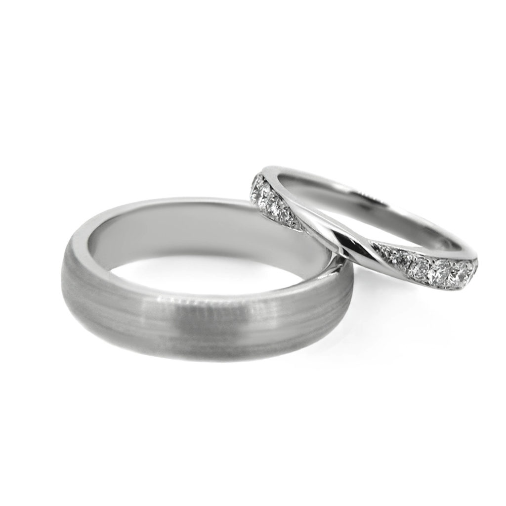 Platinum Wedding Band Set - Haywards of Hong Kong