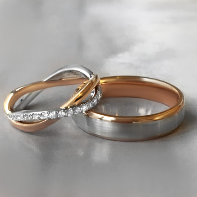 Two Tone Wedding Bands