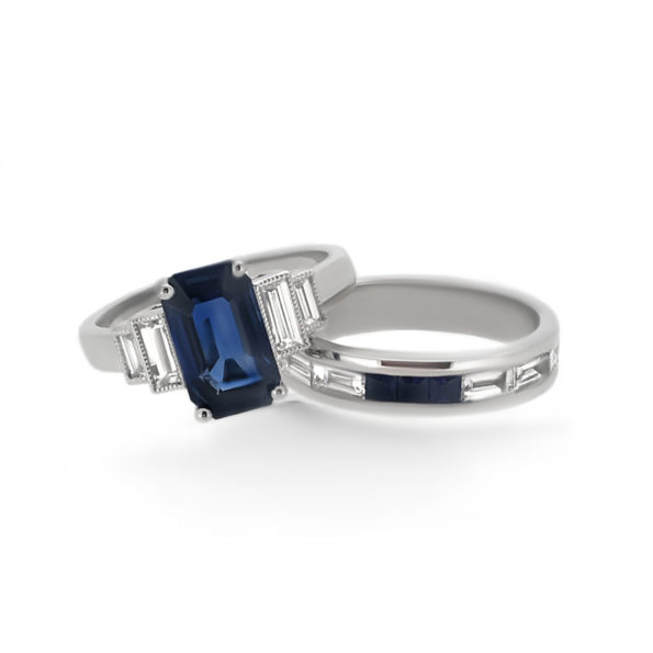 Vintage Style Sapphire Engament Ring